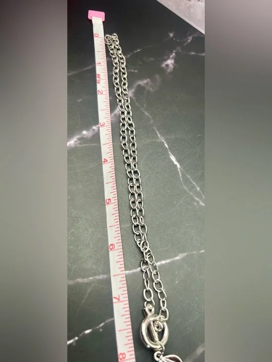 Silver-Tone Black Cherry Pendant Necklace, Bracelet and Earring Set NWOT 15” - Picture 3 of 3